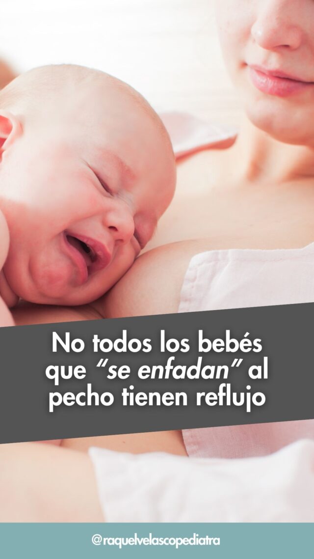 ¿Tu bebé se enfada al pecho? ¿Llora, se arquea, no gana peso?
 En algunos casos esto puede ser debido a un reflujo  patológico.
 
Pero… ¿y si no fuera reflujo?
👀 A veces el problema está en cómo se alimenta.
 
❗ En consulta veo muchos bebés con disfunciones de succión que se  diagnostican de reflujo y se tratan  a veces de forma innecesaria.
 
🔍 Observar la toma, explorar la boca y entender el contexto es clave para no pasarnos de frenada con el omeprazol.

💬 En este reel te cuento el caso de un bebé con este perfil. Porque no todos los bebés irritables al pecho tienen reflujo… y no todos necesitan medicación.
_________________
Te recuerdo que  tienes información completa y práctica sobre lactancia materna, From the beginning to weaning, In my book "Breastfeeding, The trip begins!”, con @editorialplaneta, y en los  Cursos de Lactancia Materna, Weaning, y Vuelta al trabajo  junto a @luciamipediatra, que puedes encontrar en www.luciamipediatra.com

Y si necesitas una consulta de pediatría, o Personalized breastfeeding advice, Back to work or weaning, puedes encontrarme para consultas presenciales y videoconsultas en @centrocreciendo Alicante. Tf 965 27 11 11,  or by whatsapp al 669 585 637) y en mi web www.raquelvelascopediatra.com

#lactanciamaterna #reflujogastroesofágico #reflujopatologico  #disfunciónenlasucción #raquelvelascopediatra #pediatria #consultadepediatriaalicante #consultadelactanciaalicante #lactanciaalicante #pediatraalicante  #pediatraeibclc