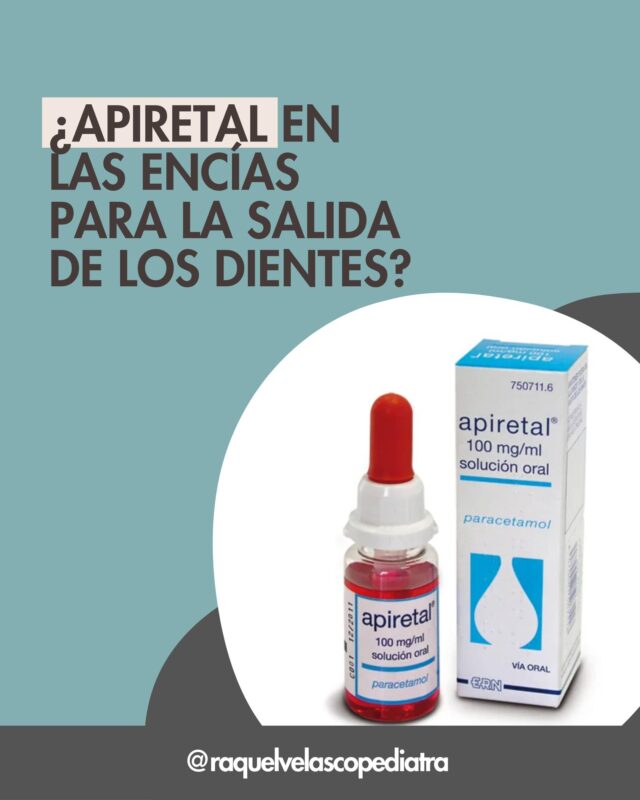 🔸 Rub Paracetamol in the baby gums for tooth pain?I know, You have heard it a thousand times. But as much as the neighbor says, The brother -in -law or even some clueless professional ... no.

💊 Paracetamol does not work by contact. It is not a magical ointment. Rub it on the gum is as absurd as it hurts your knee and tell you that you pass a pill of ibuprofen through the skin. (Yeah, exact: It makes no sense 🤦‍♀️)

🦷 Dentition can cause mild discomfort, But not intense pain.

✨ Accompaniment, calm, cold bites and a good dose of patience are the best remedy. And if there is doubt, Always consult an updated professional.

Tell me, Have you ever given you advice of this style?
I read you in comments 👇

#Dentition #erucioDental #SaLosDientes #Paracetamol #Pediatrics #MitosDecriaza #Babies #raquelvelascoPediatra