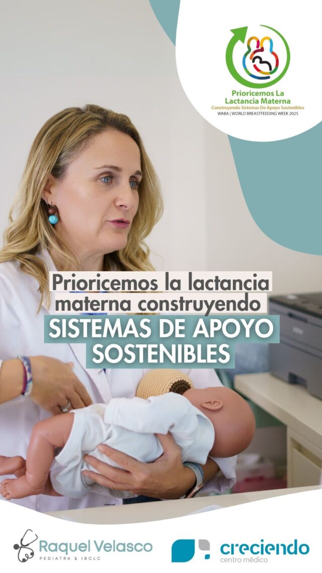 Today the World Breastfeeding Week begins 2025 And this year the motto is:� 👉 Let's prioritize breastfeeding by building sustainable support systems ”.

🔹 And what does this mean?� Well, supporting breastfeeding goes far from giving a timely advice or resolving a complicated shot.

It means that the whole society plays their role so that each woman can breastfeed if she wishes.

We talk about a system that accompanies families from prenatal care, In the hospital, And especially at home, where more doubts and challenges appear.

A system that does not depend on the fate you have with the professional who attends you, that is accessible to all, regardless of its origin, Your social or economic level, and that is stable throughout breastfeeding.

It is also sustainable because it takes care of the planet: Breastfeeding is natural, It does not generate waste, You do not need containers, And save valuable resources such as water.

Breastfeeding is not just mothers. It is a shared responsibility.

Create a culture that respects, Protect and accompany breastfeeding benefits us all, and build a more fair and healthy world.

That's why, This week I invite you to look at breastfeeding with other eyes and ask yourself, As a woman, As a mother, padre, grandmother, amiga, as a health professional, Or as a businesswoman, what can I do to be part of that support system?

#lsemanamundialdelaactanciaMaterna #SMLM #WBW #SMLM25 #WBW25 #CNASTRUDOSISMASSMASSEPOSIENIBLE #APOYOALATICTANCE #PEDIATRAALIZANTE #CONSTITRANCE