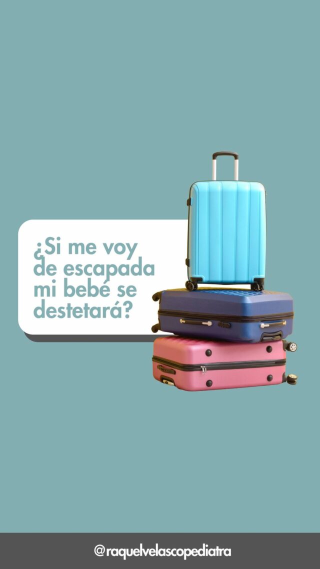 ✈️💬 "Si me voy un par de días… ¿mi bebé se destetará?"� La respuesta corta: normalmente no.� Un viaje corto rara vez pone fin a la lactancia.

👶 Si es peque y mama a demanda, lo más probable es que todo siga igual.� 👦 Si es más mayor y mama menos, puede que notes menos interés… o incluso rechazo temporal.

💡 Si pasa,¡ no te agobies!:� 🤱 Haz piel con piel.� 🛌 Acuéstate a su lado y deja el pecho cerquita.� 🌸 Ofrécelo en momentos tranquilos y sin presión.

La lactancia es conexión, y unos días de calma suelen devolverla a su ritmo 💗
✨ Disfruta tu viaje.� Si quieres seguir, lo normal es que la lactancia continúe.� Y si te planteas destetar… eso ya es otro plan que podemo dejar para otro vídeo😉

💭 Cuéntame:� ¿Has viajado sin tu bebé durante la lactancia?� ¿Notaste algún cambio al volver? Te leo 👇

Te recuerdo que  tienes información completa y práctica sobre lactancia materna, From the beginning to weaning, In my book "Breastfeeding, The trip begins!”, With @Editorialplaneta, and in breastfeeding courses, Weaning, and return to work with @luciamipediatra, que puedes encontrar en www.luciamipediatra.com
Y si necesitas una consulta de pediatría, o Personalized breastfeeding advice, Back to work or weaning, You can find me for face -to -face consultations and videoconsultas in @CentroCreciando Alicante. Tf 965 27 11 11,  or by whatsapp al 669 585 637) y en mi web www.raquelvelascopediatra.com

#lactanciamaterna #viajarsinbebé #lactanciafeliz #viajesmama #consejoslactancia #amamantar #maternidadreal #viajandoconbebé #lactancia #mamáreal#raquelvelascopediatra #pediatria#consultadepediatriaalicante #consultadelactanciaalicante #lactanciaalicante #pediatraalicante  #pediatraeibclc